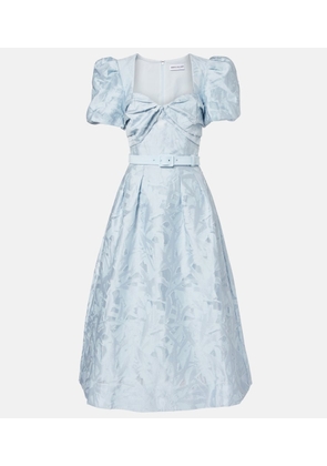 Rebecca Vallance Anneli cotton-blend jacquard midi dress