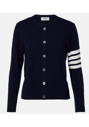 Thom Browne 4-Bar intarsia virgin wool cardigan