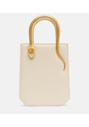 Bvlgari Serpentine Small embellished  leather tote bag