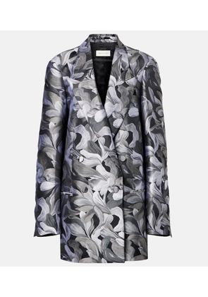 Dries Van Noten Double-breasted jacquard blazer
