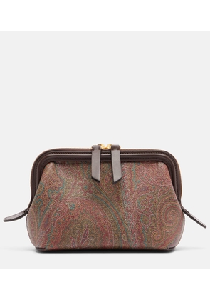 Etro Arnica paisley canvas jacquard clutch