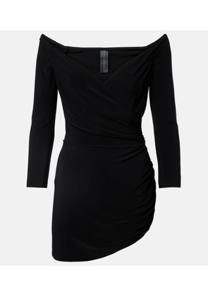 Norma Kamali Ruched jersey minidress