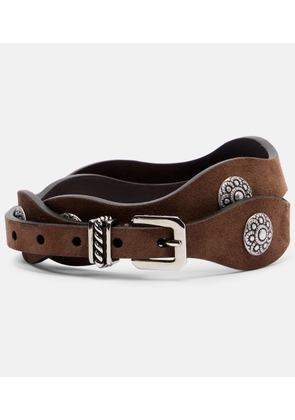 Etro Embellished suede belt