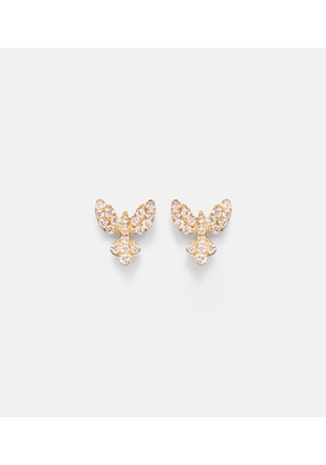 Anita Ko 18kt gold earrings with diamonds
