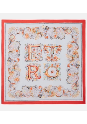 Etro Turandot printed silk scarf