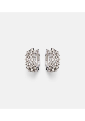 Anita Ko Three Row 18kt white gold huggie earrings with diamonds