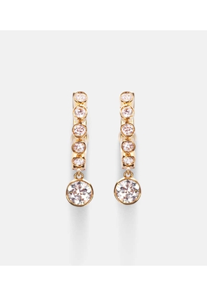 Anita Ko Melrose 18kt gold huggie earrings with diamonds