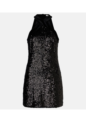 Simkhai Isla sequined halterneck minidress
