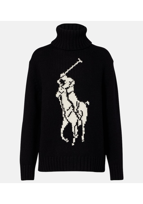 Polo Ralph Lauren Logo wool turtleneck sweater