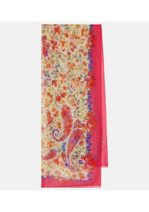 Etro Paisley silk scarf
