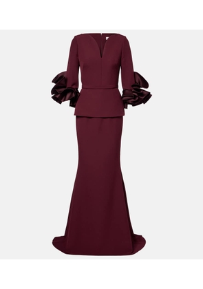Safiyaa Clemenza crepe gown