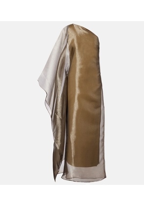 Taller Marmo Betsy one-shoulder fil coupe maxi dress