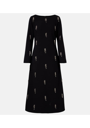 Simkhai Coretta embellished crepe midi dress