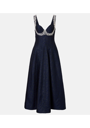Simkhai Charlotte embellished jacquard midi dress
