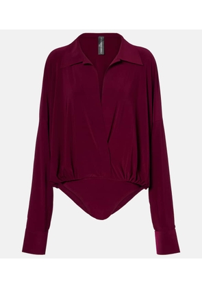 Norma Kamali Crepe bodysuit