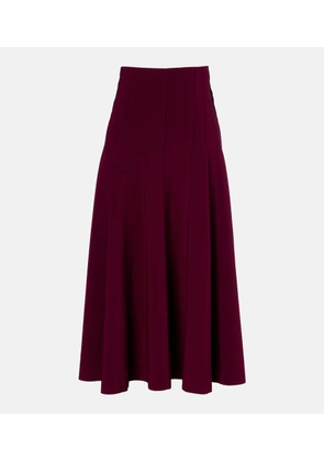 Norma Kamali High-rise midi skirt