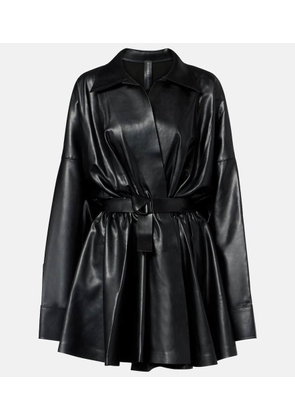 Norma Kamali Flared sheer minidress