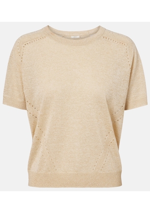 Joseph Lille knitted lame top
