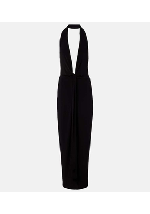 Norma Kamali Halterneck maxi dress