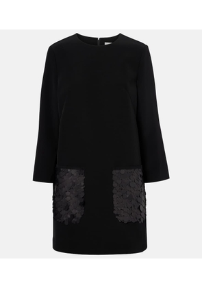 Joseph Bixio sequined satin twill minidress