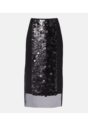 Joseph Cambo sequined chiffon midi skirt