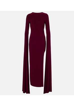 Norma Kamali Side-slit gown