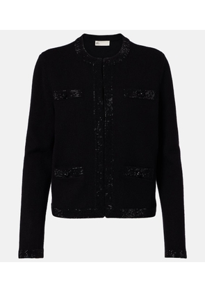 Tory Burch Embellished wool-blend cardigan