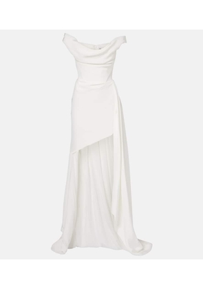 Vivienne Westwood Bridal Comet asymmetric silk bustier gown