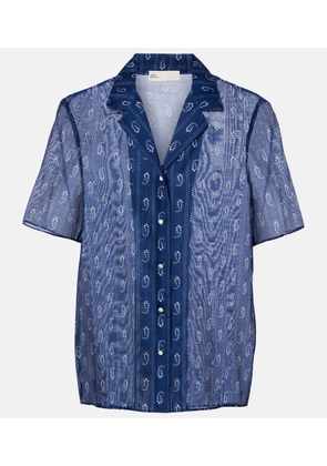 Tory Burch Printed cotton and silk shirt
