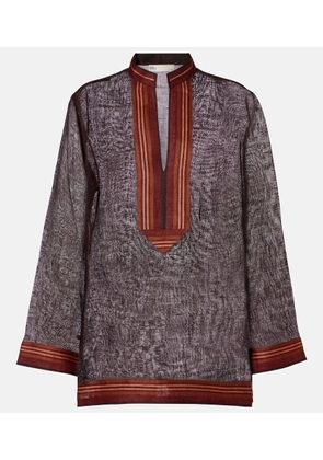 Tory Burch Sheer linen kaftan