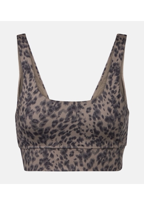 Varley Cori cheetah-print sports bra