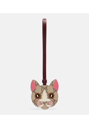 Gucci GG Canvas leather bag charm