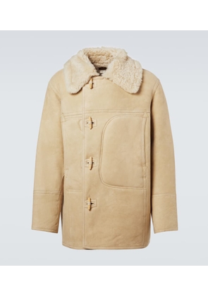 RRL Shearling-lined suede coat