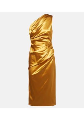 Dolce&Gabbana Gathered satin cocktail dress