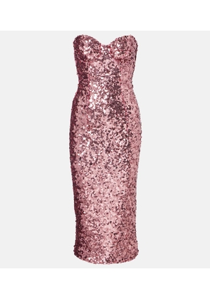 Dolce&Gabbana Sequined bustier dress