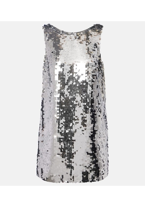 Dolce&Gabbana Sequined open-back minidress