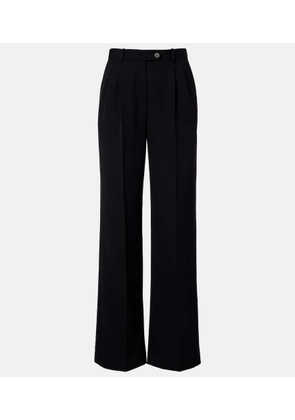 The Row Virgil wool gabardine wide-leg pants