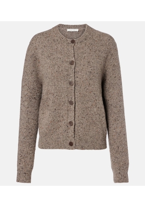 The Row Mauino cashmere tweed cardigan