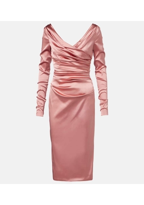 Dolce&Gabbana Draped satin midi dress