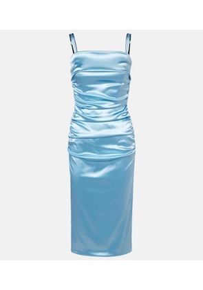Dolce&Gabbana Ruched satin cocktail dress