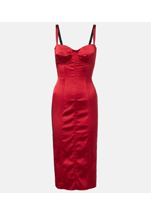 Dolce&Gabbana Satin bustier dress