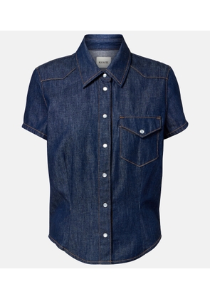 Khaite Cavazos denim shirt