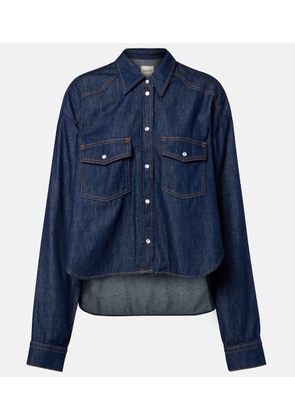 Khaite Grenon asymmetric denim shirt