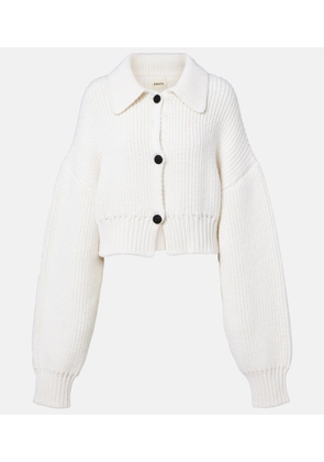 Khaite Pome ribbed-knit cashmere cardigan