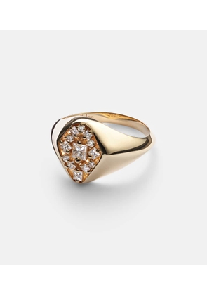 Suzanne Kalan La Fantaisie 18kt gold ring with diamonds
