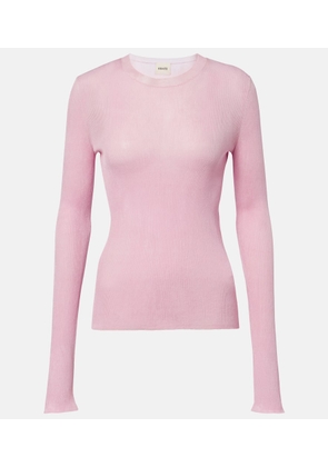 Khaite Mosi knitted silk top