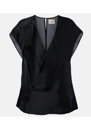 Khaite Mer silk top