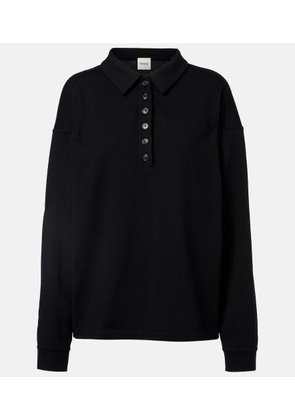 Khaite Faithful silk jersey polo sweater