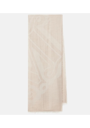 Max Mara Lancia cashmere, silk, and wool scarf