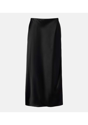 Khaite Demi satin midi skirt